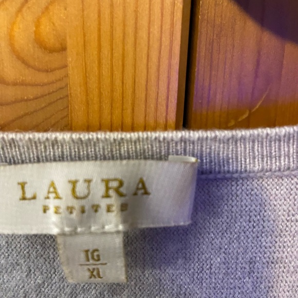 Women's Grey Top with Sequin Detail - Picture 2 of 3